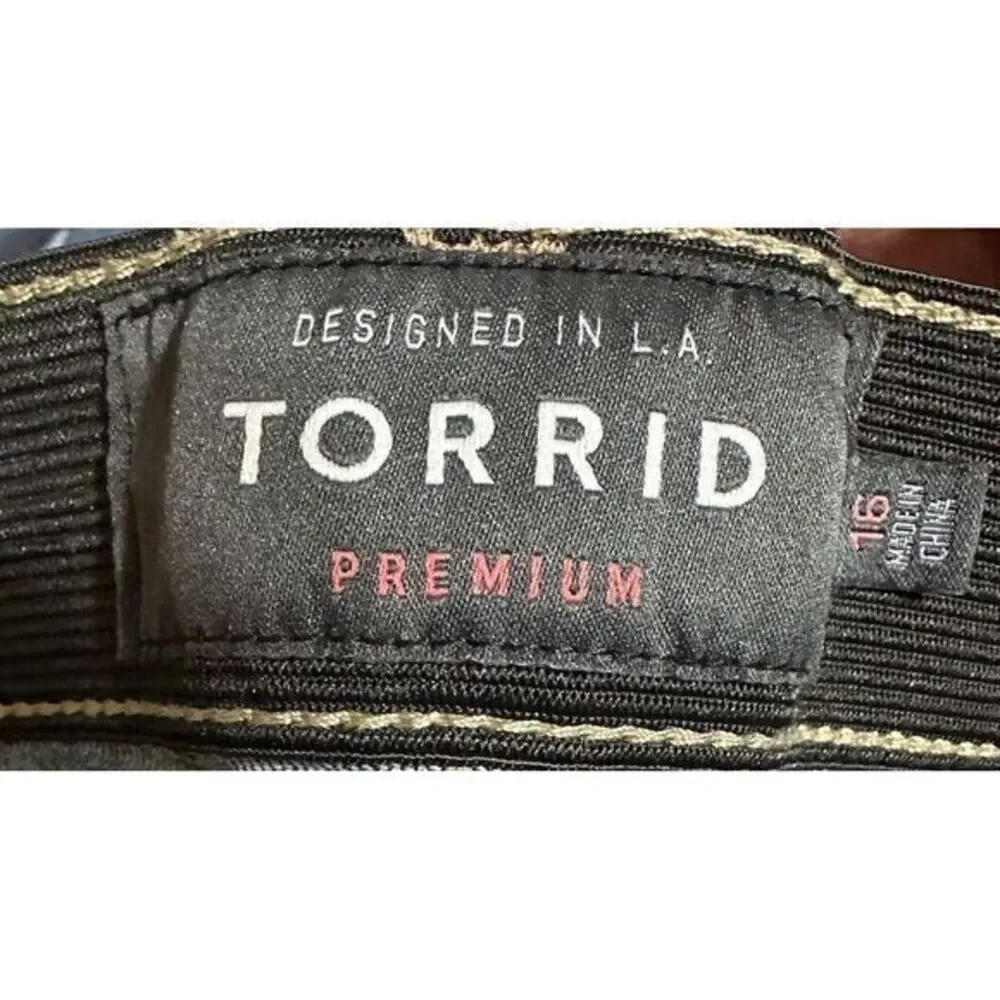 Torrid Premium Jeans Sky High Skinny Denim Blue Size 16 Women's‎ - Picture 4 of 5